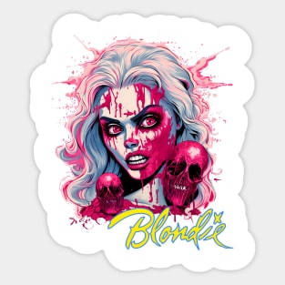 Zombie Blondie (Yellow Logo) Sticker